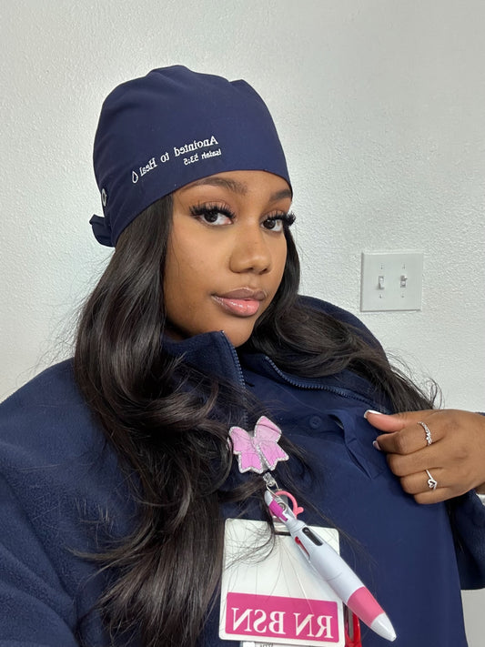 Anointed to Heal - Satin-Lined Scrub Cap | Isaiah 53:5